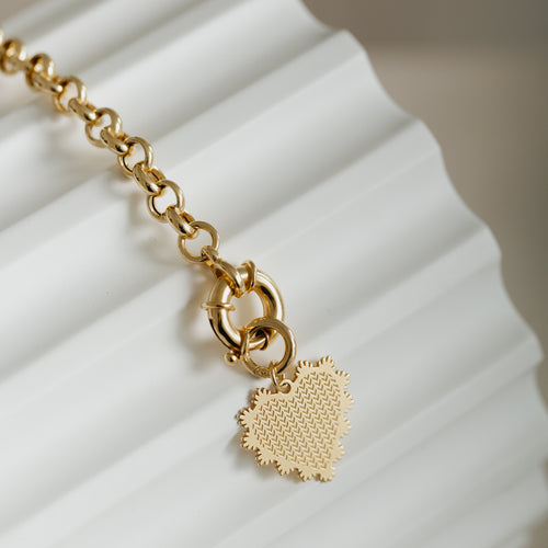 Heart Charm Bracelet Gift Set