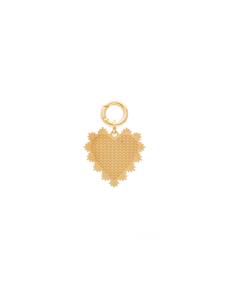 Heart Shaped Pendant Made with 2.5 Microns of 18K Gold Vermeil on 925 Sterling Silver with Anti Tarnish. Pendant is 22mm tall and 0.8mm thick with clasp for adding to any Necklace.